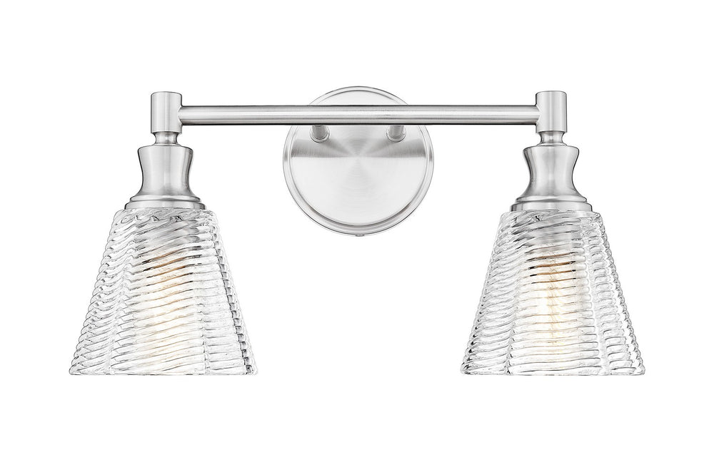 Z-Lite Canada - Two Light Vanity - Auden - Brushed Nickel- Union Lighting Luminaires Decor