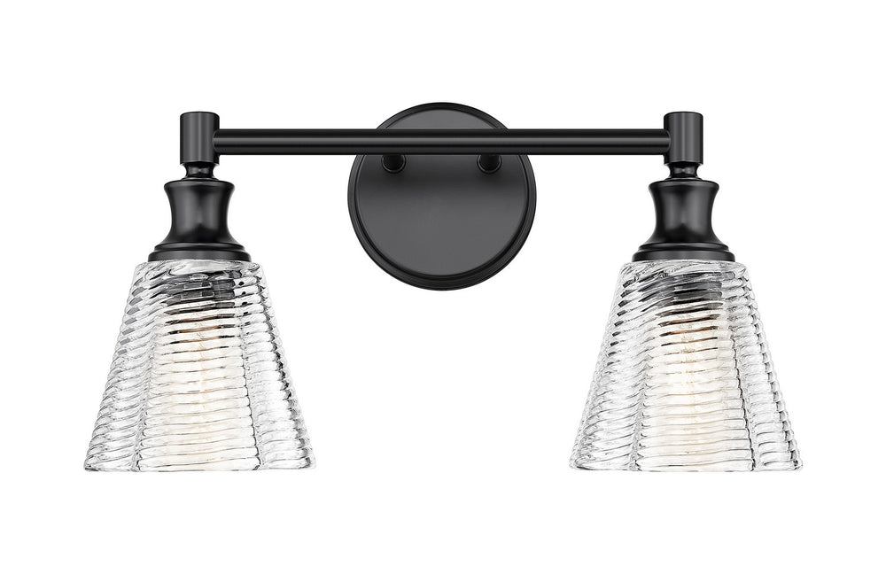 Z-Lite Canada - Two Light Vanity - Auden - Matte Black- Union Lighting Luminaires Decor