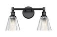 Z-Lite Canada - Two Light Vanity - Auden - Matte Black- Union Lighting Luminaires Decor