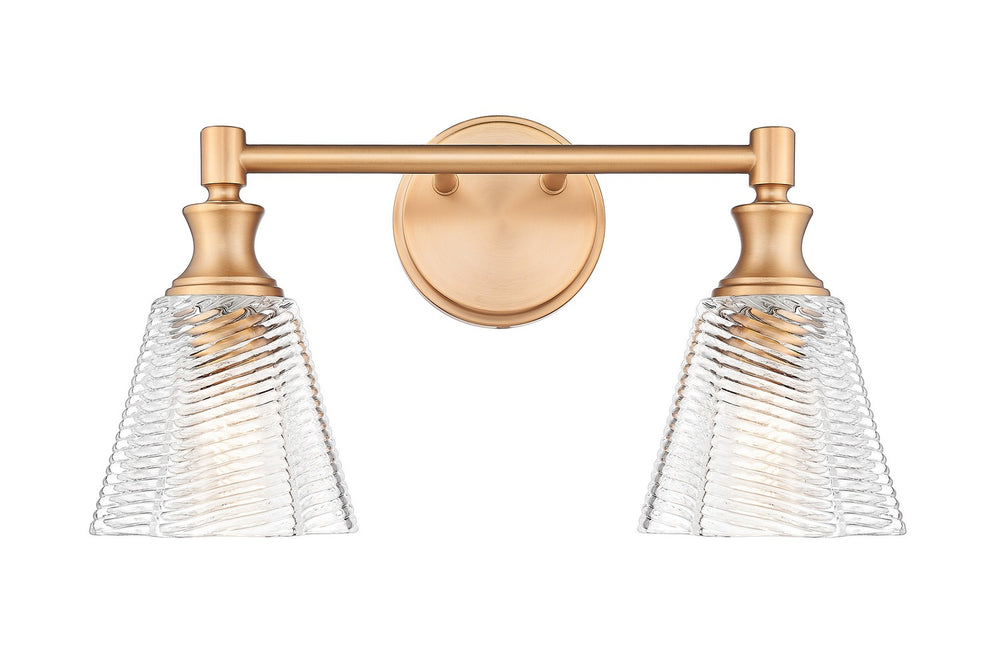 Z-Lite Canada - Two Light Vanity - Auden - Modern Gold- Union Lighting Luminaires Decor