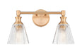 Z-Lite Canada - Two Light Vanity - Auden - Modern Gold- Union Lighting Luminaires Decor