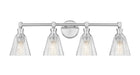 Z-Lite Canada - Four Light Vanity - Auden - Brushed Nickel- Union Lighting Luminaires Decor