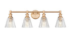 Z-Lite Canada - Four Light Vanity - Auden - Modern Gold- Union Lighting Luminaires Decor