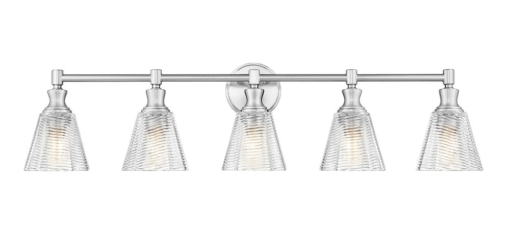Z-Lite Canada - Five Light Vanity - Auden - Brushed Nickel- Union Lighting Luminaires Decor