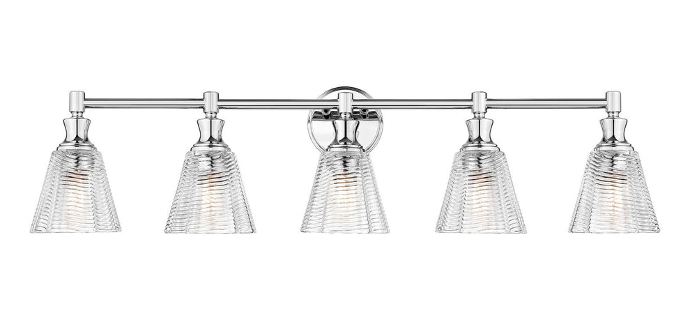 Z-Lite Canada - Five Light Vanity - Auden - Chrome- Union Lighting Luminaires Decor