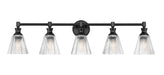 Z-Lite Canada - Five Light Vanity - Auden - Matte Black- Union Lighting Luminaires Decor