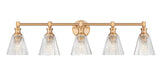 Z-Lite Canada - Five Light Vanity - Auden - Modern Gold- Union Lighting Luminaires Decor