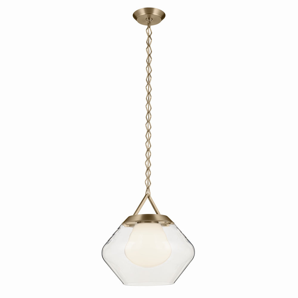 Kichler Canada - One Light Pendant - Nella - Champagne Bronze- Union Lighting Luminaires Decor