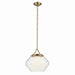 Kichler Canada - One Light Pendant - Nella - Champagne Bronze- Union Lighting Luminaires Decor