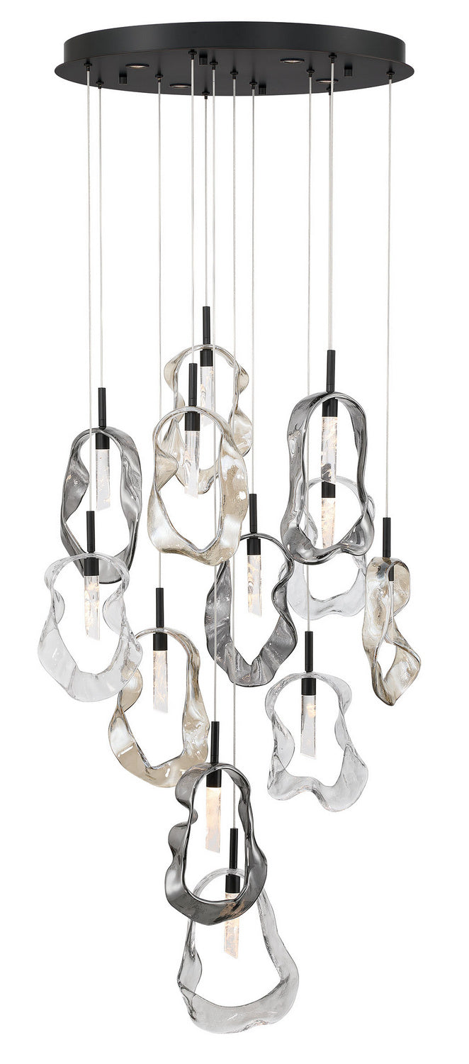 Eurofase Canada - LED Chandelier - Norah - Matte Black- Union Lighting Luminaires Decor
