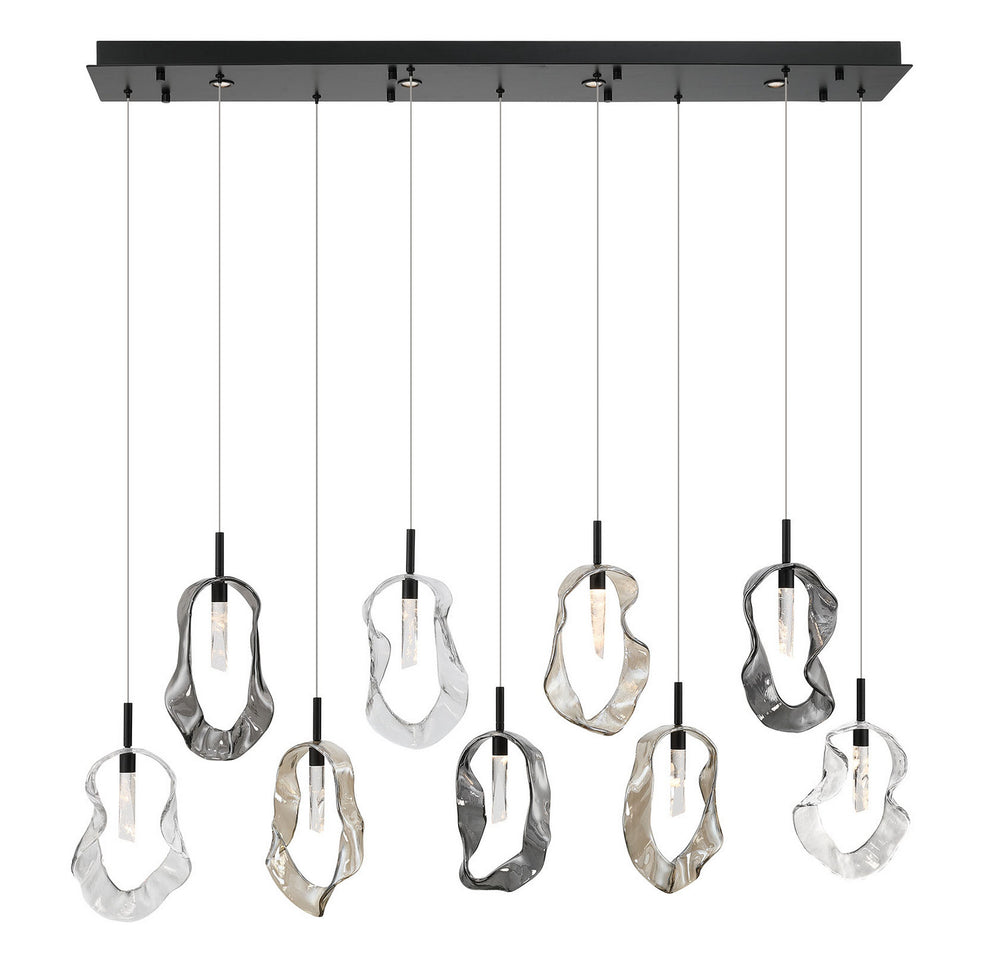 Eurofase Canada - LED Linear Chandelier - Norah - Matte Black- Union Lighting Luminaires Decor