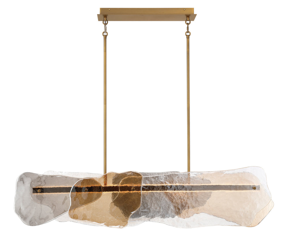 Eurofase Canada - LED Linear Chandelier - Grotto - Antique Brass- Union Lighting Luminaires Decor