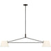 Visual Comfort Studio Canada - Two Light Linear Chandelier - Hale - Aged Iron- Union Lighting Luminaires Decor