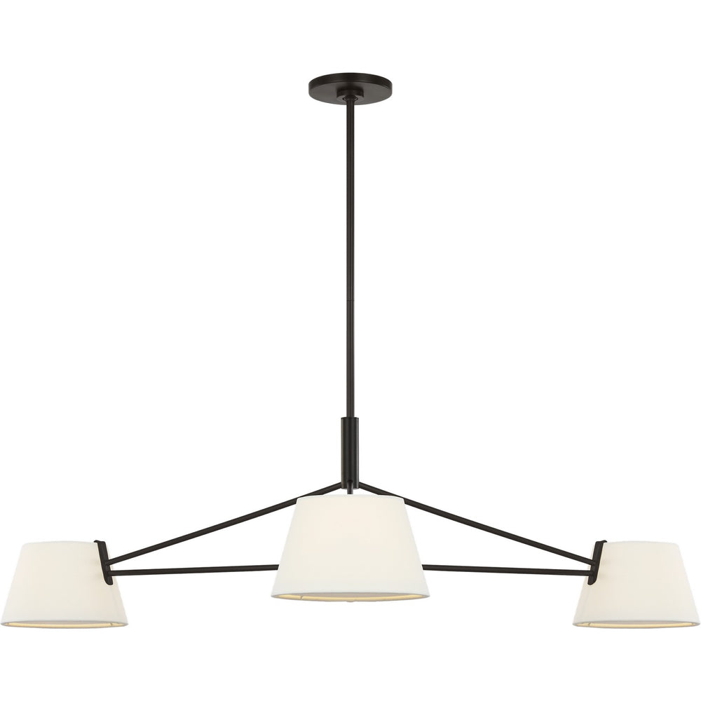 Visual Comfort Studio Canada - Three Light Chandelier - Hale - Aged Iron- Union Lighting Luminaires Decor