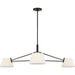 Visual Comfort Studio Canada - Three Light Chandelier - Hale - Aged Iron- Union Lighting Luminaires Decor