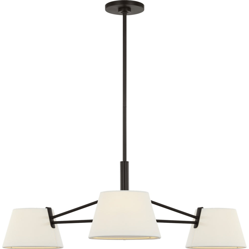 Visual Comfort Studio Canada - Three Light Chandelier - Hale - Aged Iron- Union Lighting Luminaires Decor