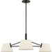 Visual Comfort Studio Canada - Three Light Chandelier - Hale - Aged Iron- Union Lighting Luminaires Decor