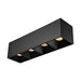DVI Canada - Four Light Flush Mount - Severn - Black w/Multiple Shades- Union Lighting Luminaires Decor