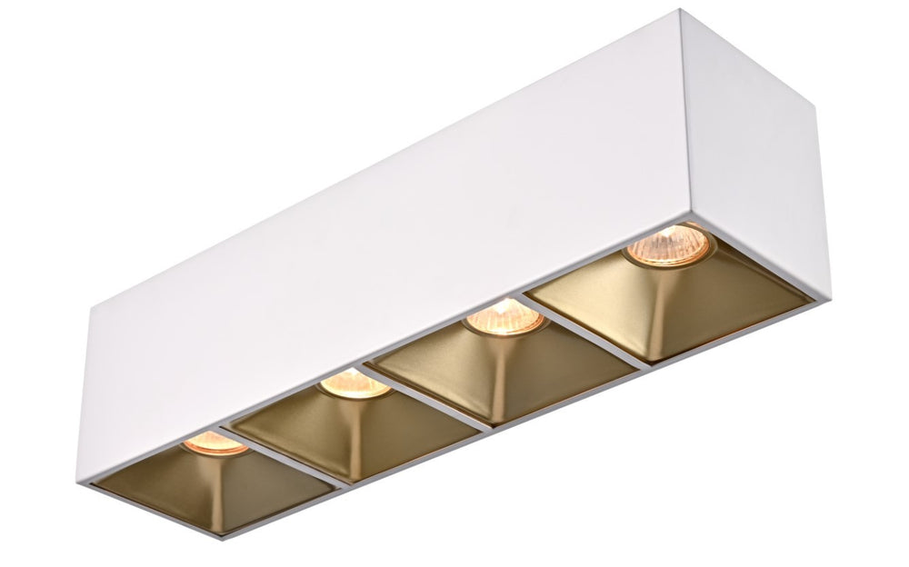 DVI Canada - Four Light Flush Mount - Severn - White Zinc w/Multiple Shades- Union Lighting Luminaires Decor