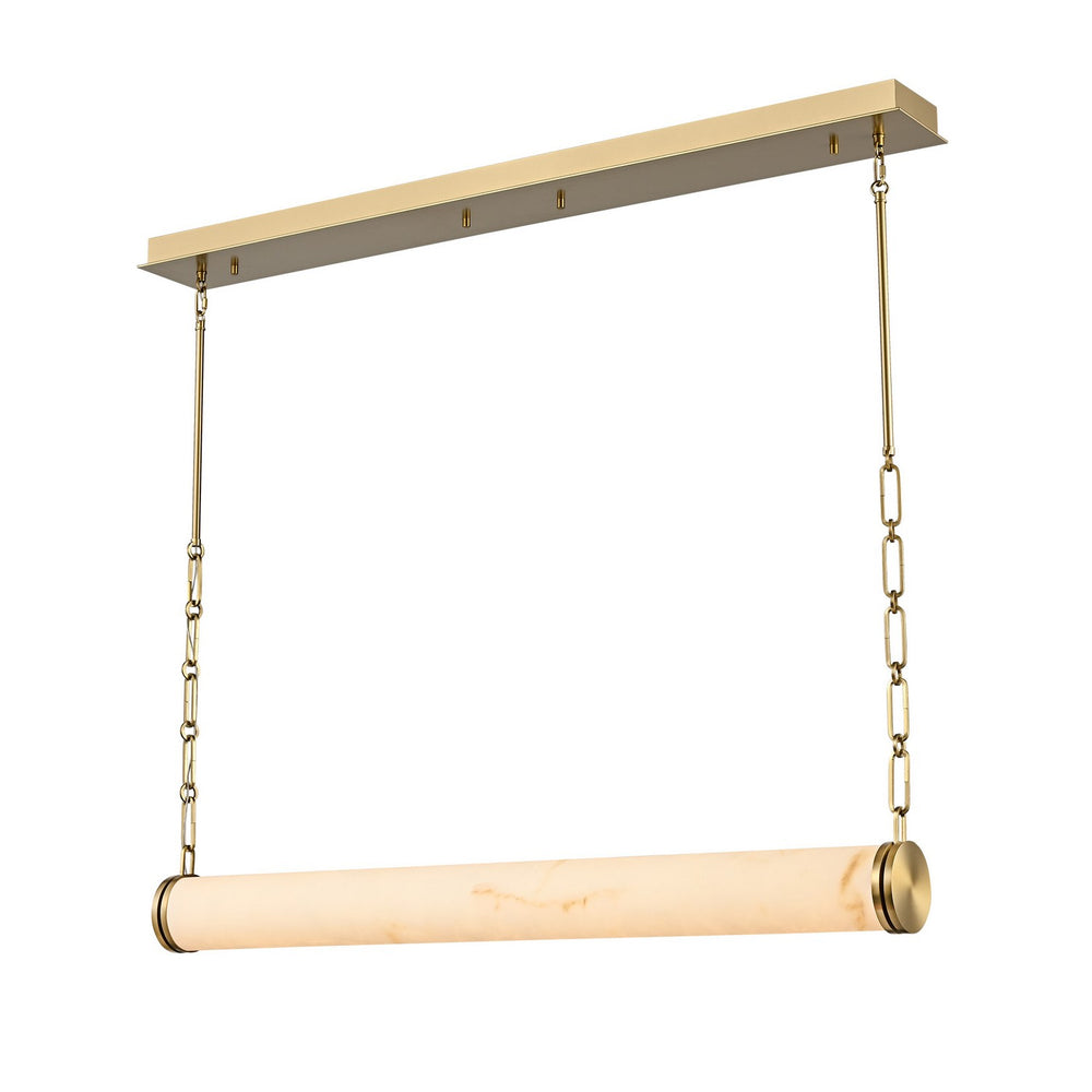DVI Canada - LED Linear Pendant - Orvana - Brass + Champagne Gold- Union Lighting Luminaires Decor