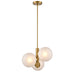 DVI Canada - Three Light Pendant - Escarpment - Champagne Gold- Union Lighting Luminaires Decor