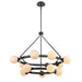 DVI Canada - 12 Light Chandelier - Ville Marie - Ebony- Union Lighting Luminaires Decor