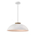 DVI Canada - One Light Dual Mount - Bergen - Matte White/Natural Wood- Union Lighting Luminaires Decor
