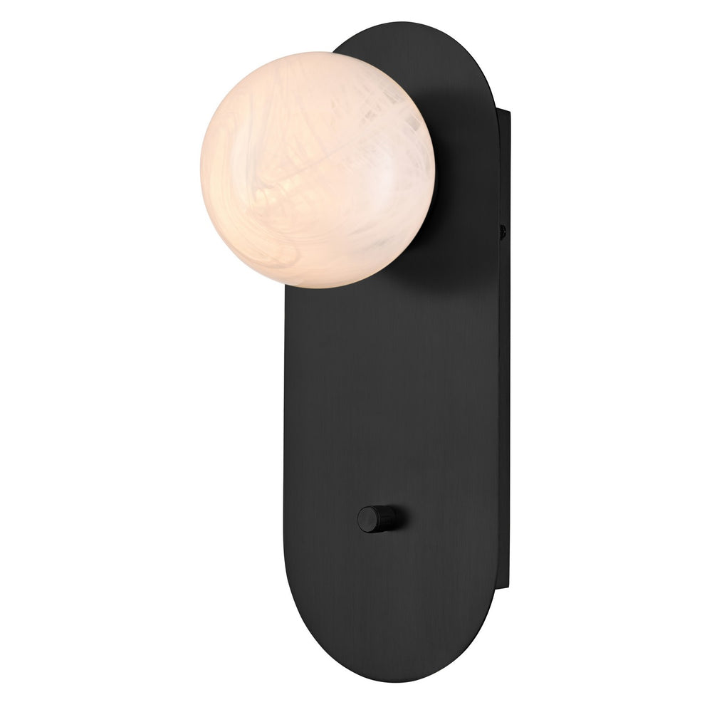 DVI Canada - One Light Wall Sconce - Cirrus - Ebony- Union Lighting Luminaires Decor