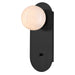 DVI Canada - One Light Wall Sconce - Cirrus - Ebony- Union Lighting Luminaires Decor