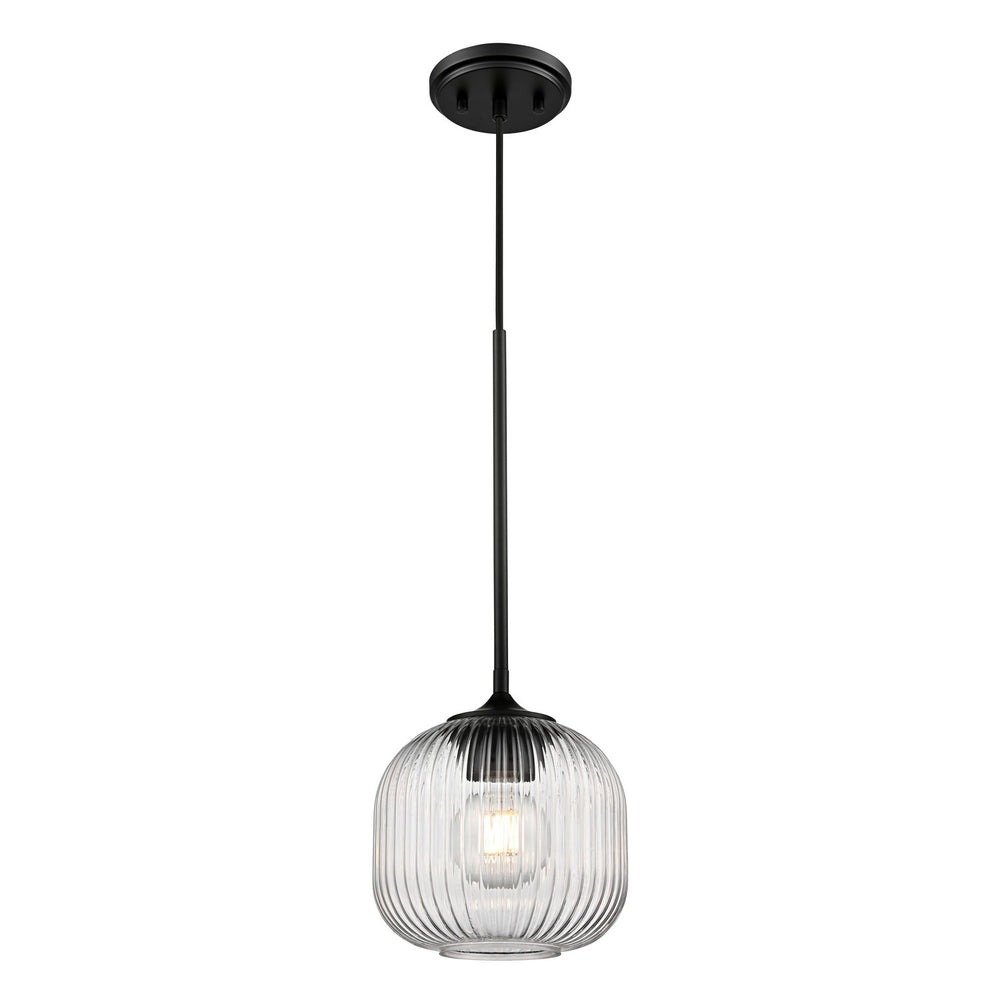 DVI Canada - One Light Pendant - Virtanen - Ebony- Union Lighting Luminaires Decor