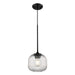 DVI Canada - One Light Pendant - Virtanen - Ebony- Union Lighting Luminaires Decor