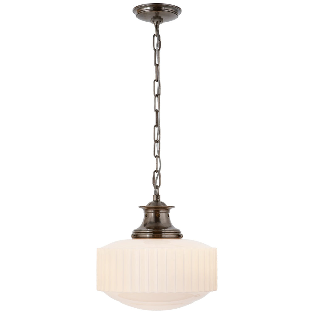 Visual Comfort Signature Canada - One Light Pendant - Milton Road - Antique Nickel- Union Lighting Luminaires Decor
