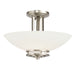 Kichler Canada - Two Light Semi Flush Mount - Hendrik - Brushed Nickel- Union Lighting Luminaires Decor