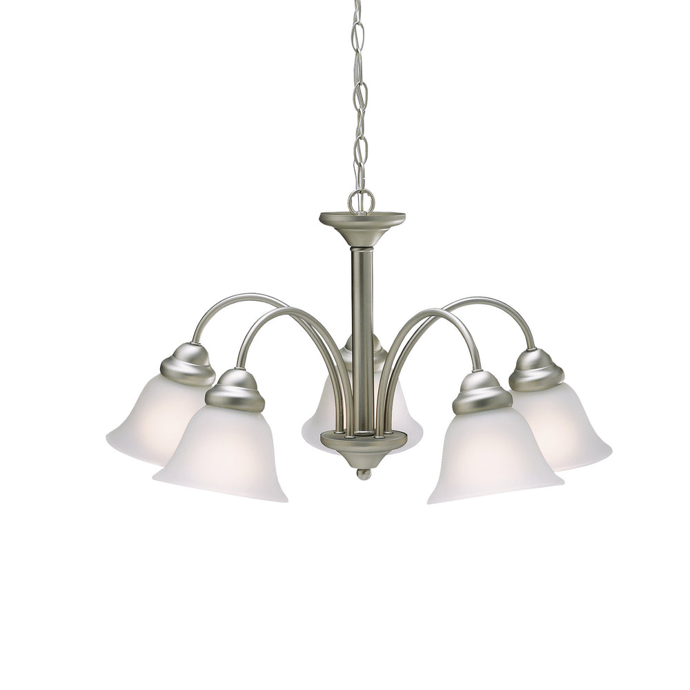 Kichler Canada - Five Light Chandelier - Wynberg - Brushed Nickel- Union Lighting Luminaires Decor