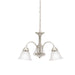 Kichler Canada - Three Light Chandelier - Wynberg - Brushed Nickel- Union Lighting Luminaires Decor