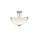 Kichler Canada - Three Light Pendant/Semi Flush - Eileen - Brushed Nickel- Union Lighting Luminaires Decor