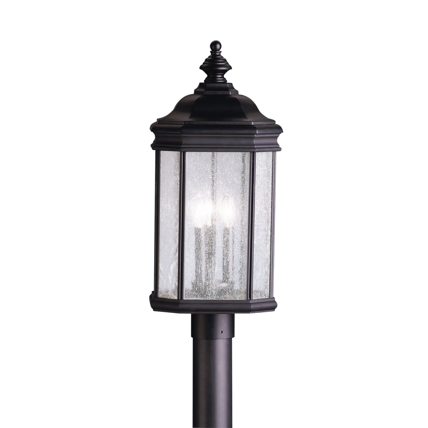 Kichler Canada - Three Light Outdoor Post Mount - Kirkwood - Black- Union Lighting Luminaires Decor
