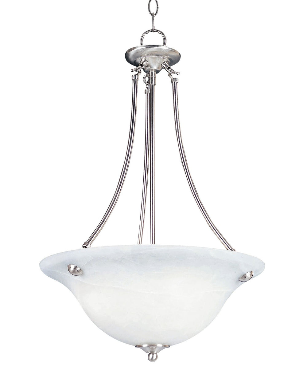Maxim - Three Light Pendant - Malaga - Satin Nickel- Union Lighting Luminaires Decor