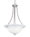 Maxim - Three Light Pendant - Malaga - Satin Nickel- Union Lighting Luminaires Decor