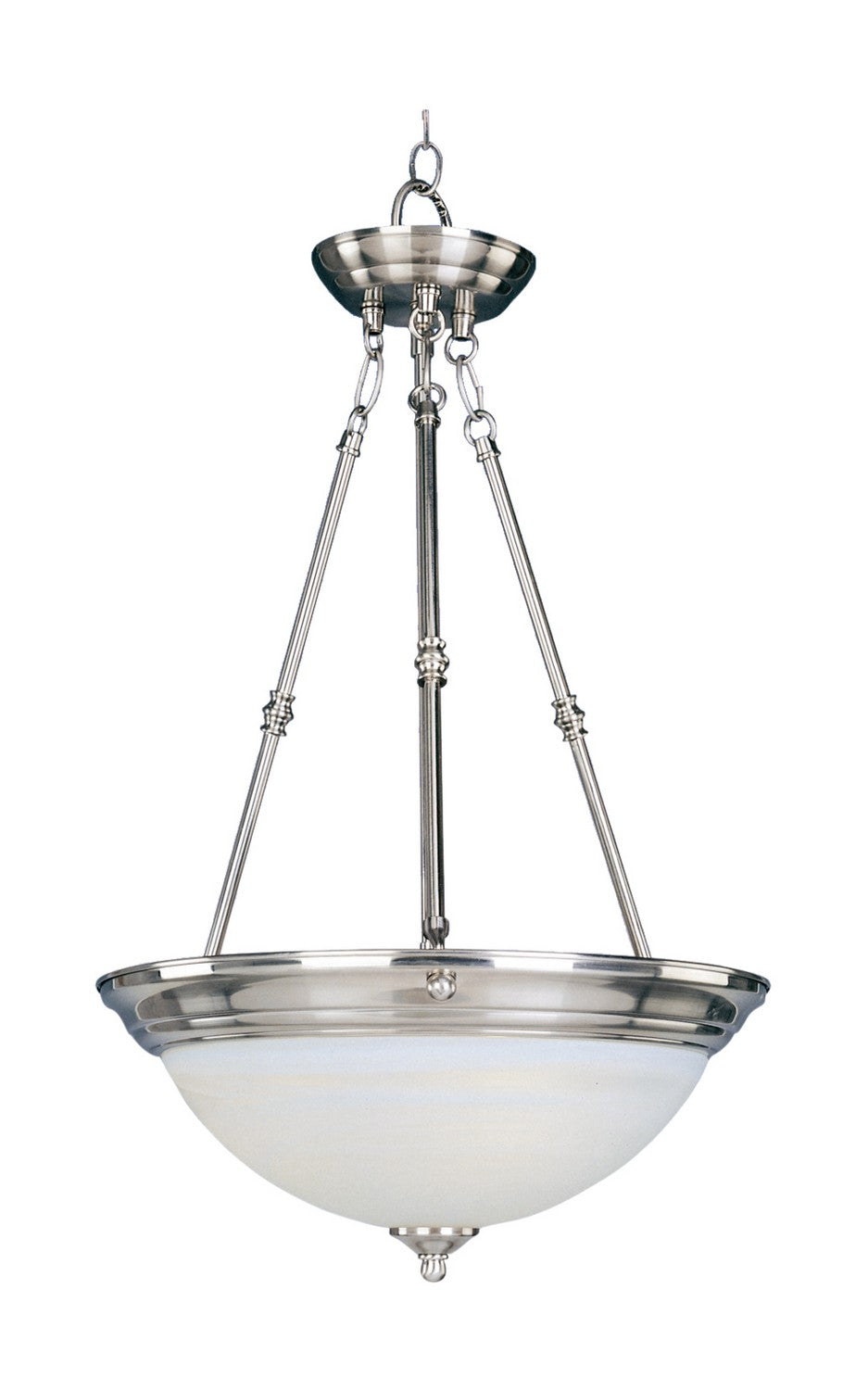 Maxim - Three Light Pendant - Essentials - 584x - Satin Nickel- Union Lighting Luminaires Decor