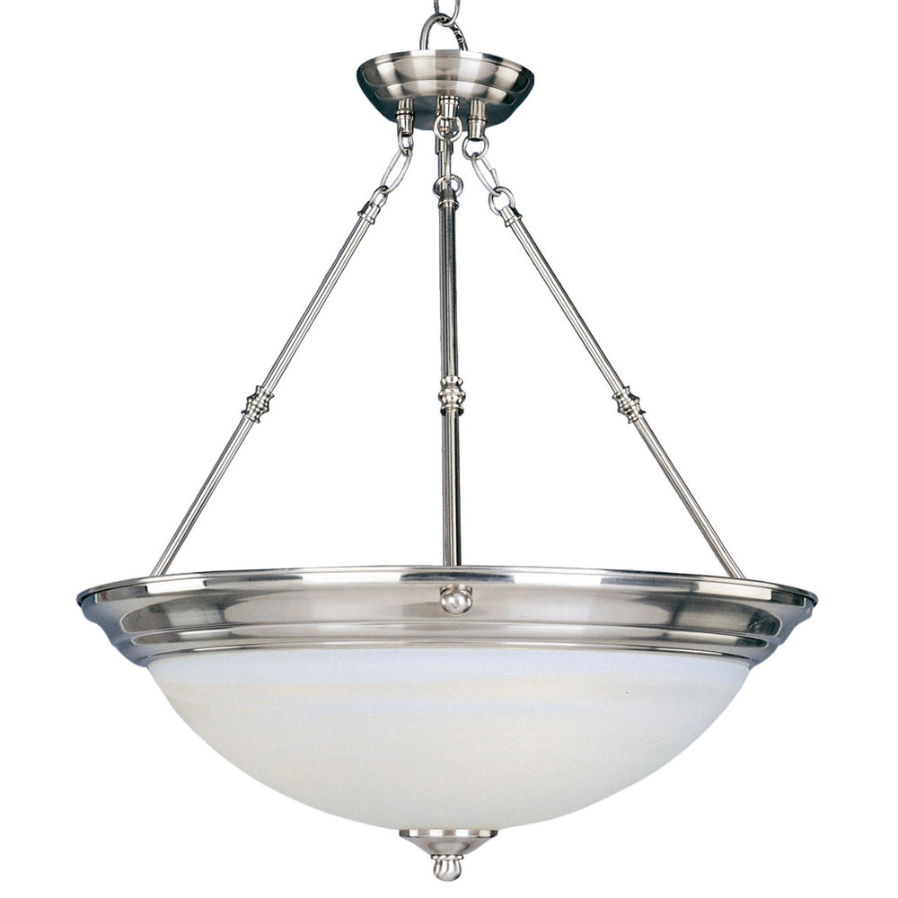 Maxim - Three Light Pendant - Essentials - 584x - Satin Nickel- Union Lighting Luminaires Decor