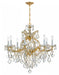 Crystorama - Nine Light Chandelier - Maria Theresa - Gold- Union Lighting Luminaires Decor
