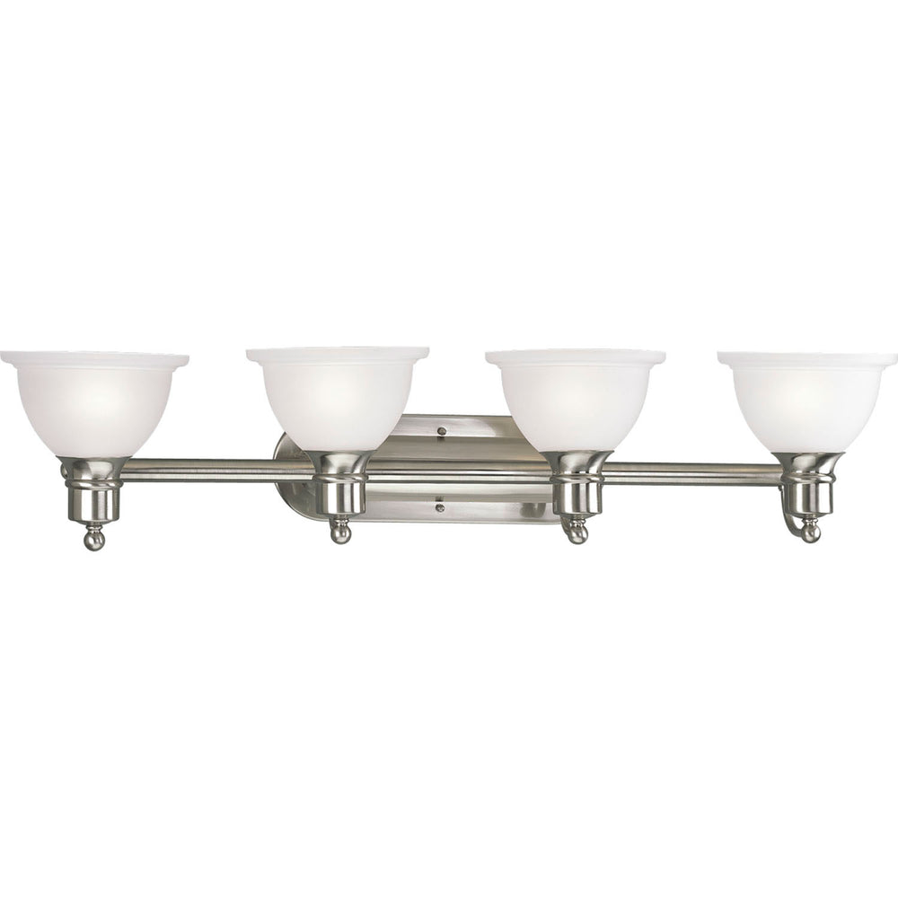 Progress Canada - Four Light Bath Bracket - Madison - Brushed Nickel- Union Lighting Luminaires Decor