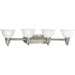 Progress Canada - Four Light Bath Bracket - Madison - Brushed Nickel- Union Lighting Luminaires Decor