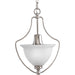 Progress Canada - One Light Foyer Pendant - Madison - Brushed Nickel- Union Lighting Luminaires Decor