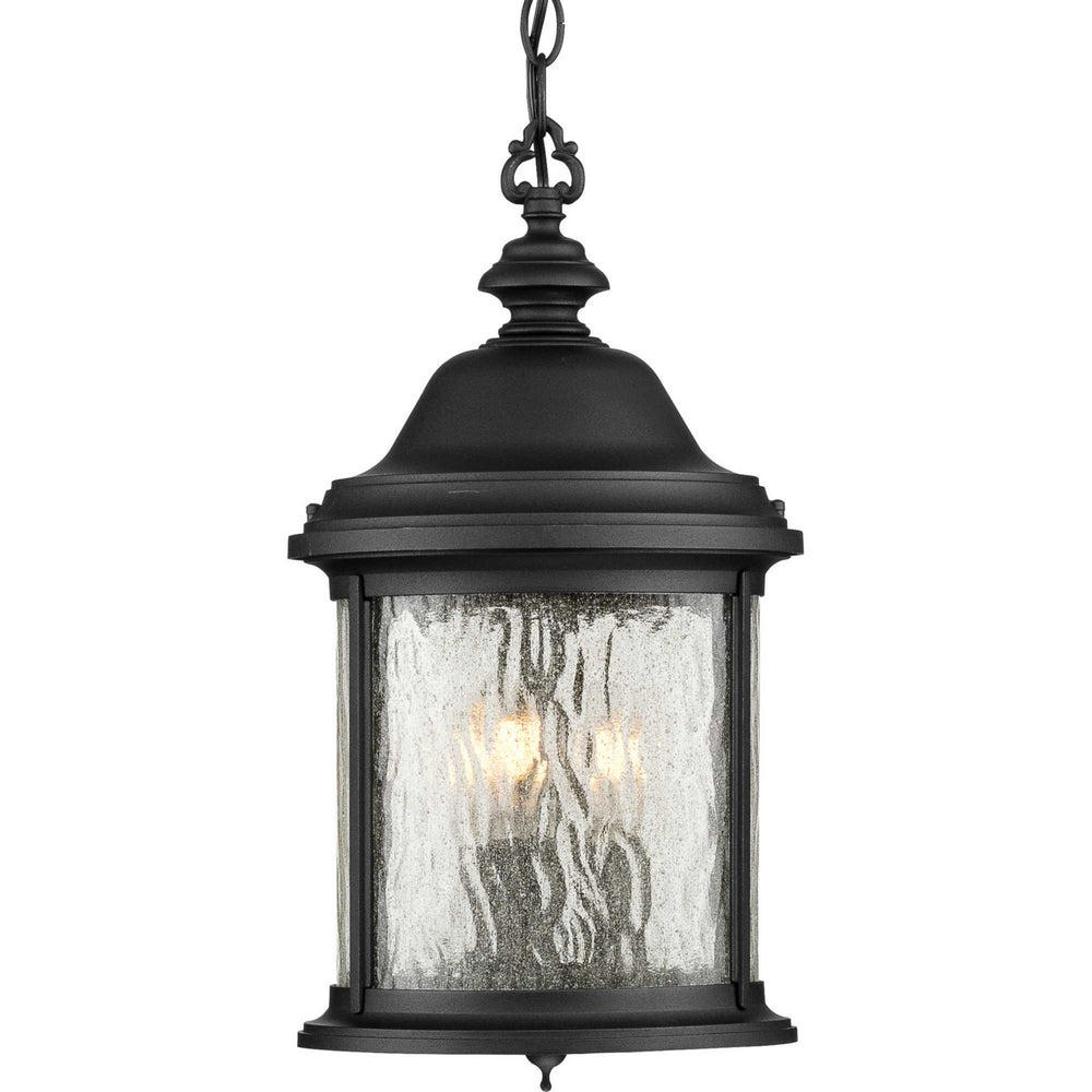 Progress Canada - Three Light Hanging Lantern - Ashmore - Textured Black- Union Lighting Luminaires Decor