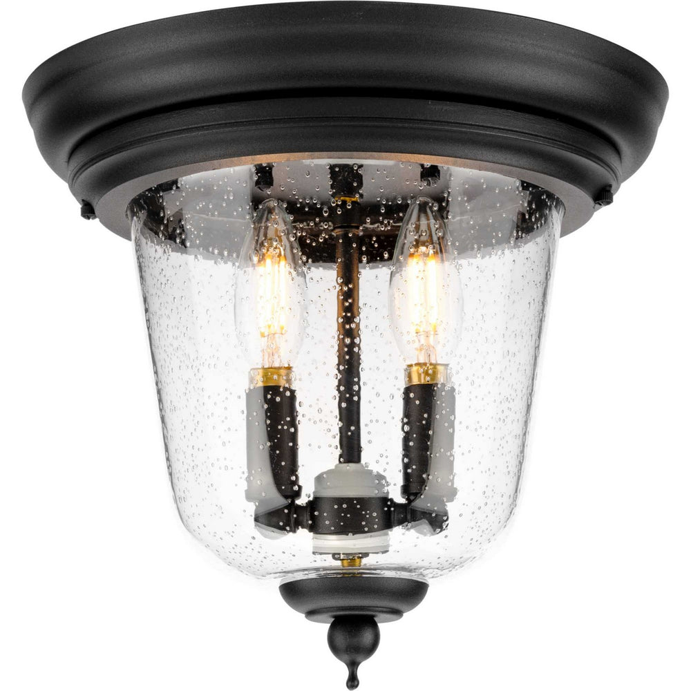 Progress Canada - Two Light Close to Ceiling - Ashmore - Textured Black- Union Lighting Luminaires Decor