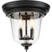 Progress Canada - Two Light Close to Ceiling - Ashmore - Textured Black- Union Lighting Luminaires Decor