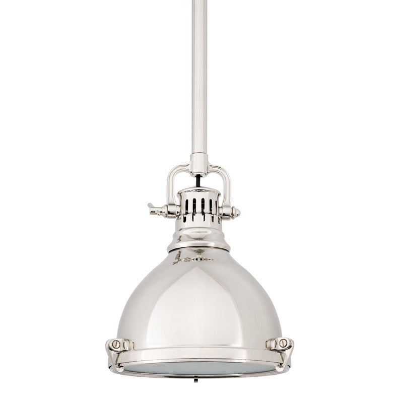 Hudson Valley Canada - One Light Pendant - Pelham - Polished Nickel- Union Lighting Luminaires Decor