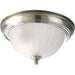 Progress Canada - One Light Flush Mount - Melon Glass - Brushed Nickel- Union Lighting Luminaires Decor